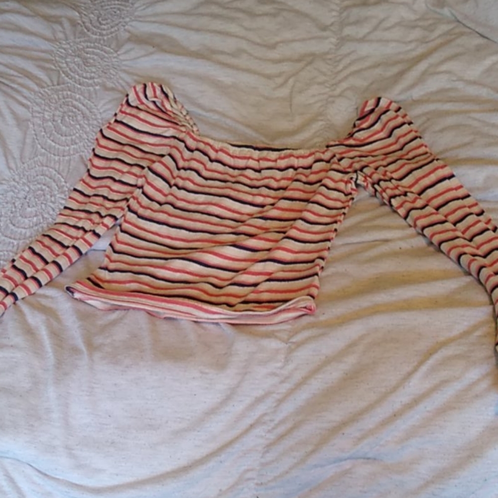 Long sleeve cropped top